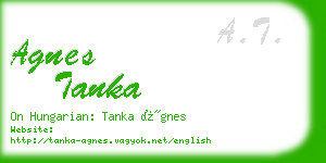 agnes tanka business card